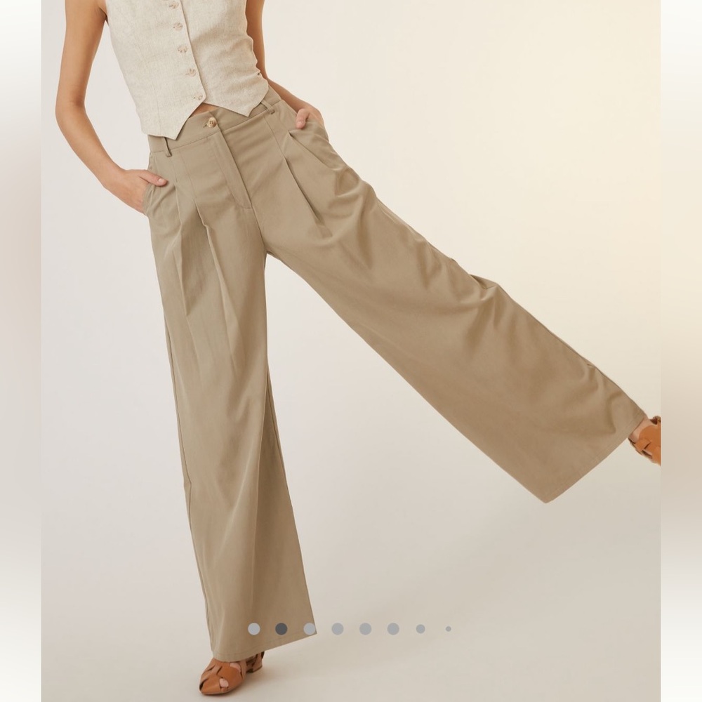 Amadi by Anthropologie pleated wide leg pants
